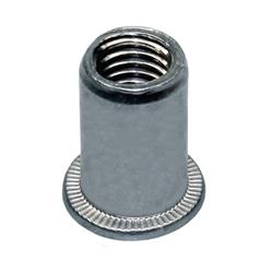 Flat Head Open End Smooth Rivet Nuts
